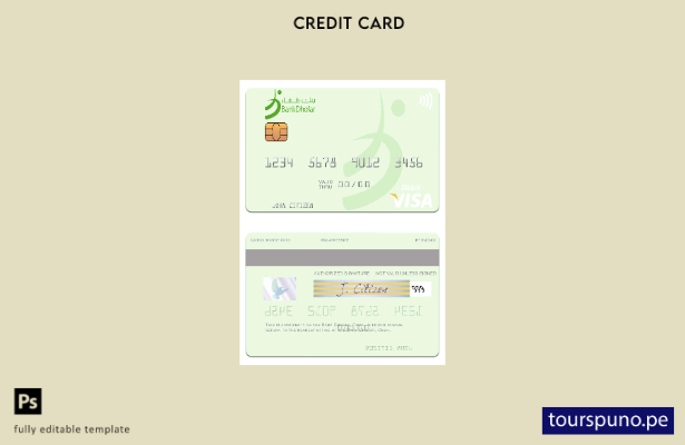 lista para imprimir plantilla de tarjeta de débito visa Oman Bank Dhofar