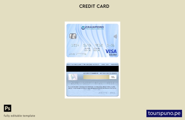 lista para imprimir plantilla de tarjeta electrónica visa Crawford Technologies