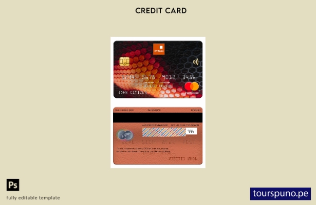 lista para imprimir plantilla de tarjeta mastercard Nigeria GTBank