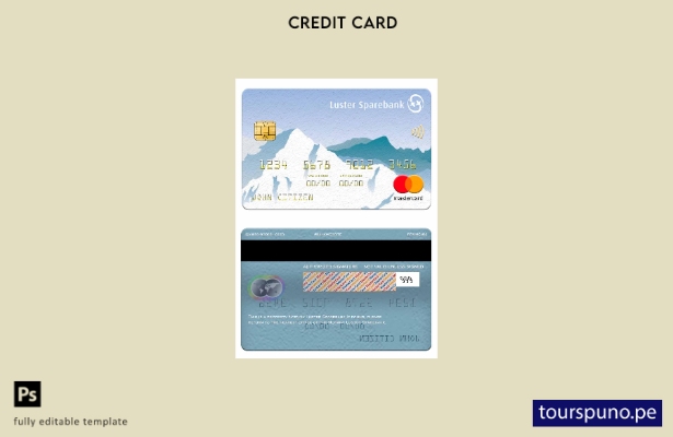 lista para imprimir plantilla de tarjeta mastercard Noruega Lustre Sparebank