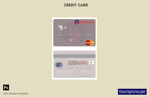 lista para imprimir plantilla de tarjeta mastercard de Malawi NBS Bank