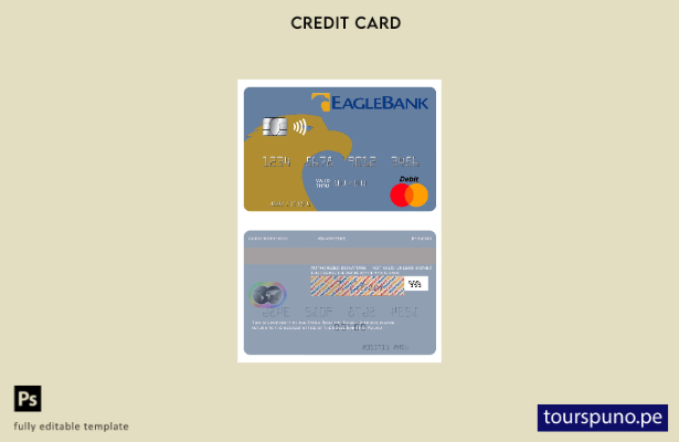 lista para imprimir plantilla de tarjeta mastercard de Nauru Eagle Bank Inc