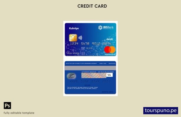 lista para imprimir plantilla de tarjeta mastercard de débito Somalia IBS Bank K