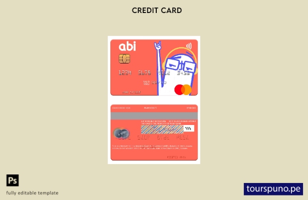 lista para imprimir plantilla de tarjeta mastercard del Banco Americano de Inver