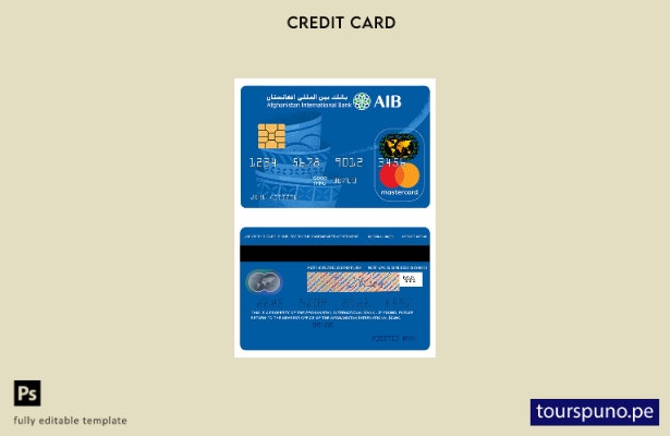 lista para imprimir plantilla de tarjeta mastercard prepaga del Banco Internacio