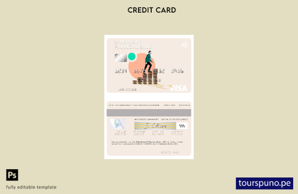 lista para imprimir plantilla de tarjeta visa de USA Synchrony Financial Bank