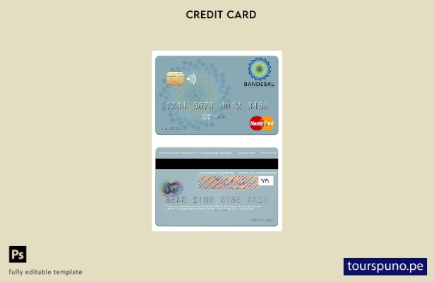 lista para imprimir plantilla mastercard del Banco Salvador Bandesal