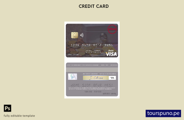 listo para imprimir plantilla de tarjeta de débito visa Mozambique Absa Bank Moz