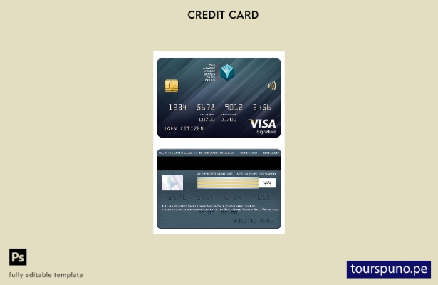 listo para imprimir plantilla de tarjeta de firma de visa bancaria de Arabia Sau