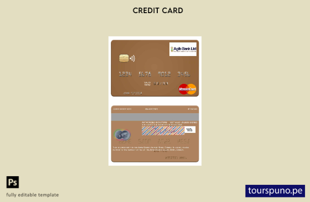listo para imprimir plantilla de tarjeta mastercard del Banco Islámico de Gambia