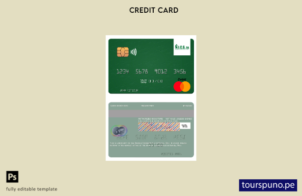 plantilla de tarjeta mastercard Mali Banque Commerciale du Sahel lista para impr