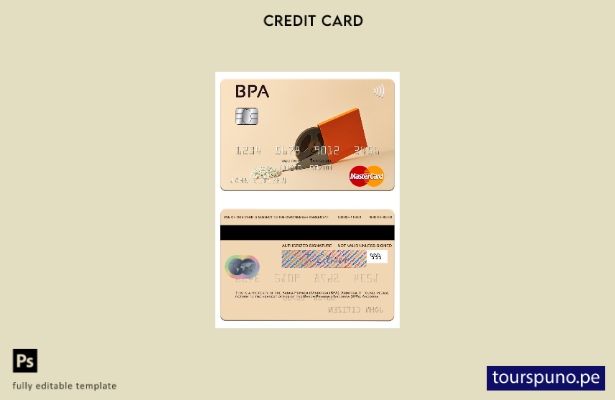 plantilla mastercard lista para imprimir Andorra Banca Privada d'Andorra (BPA)