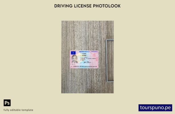 listo para imprimir licencia de conducir de Croacia presente plantilla frontal 1