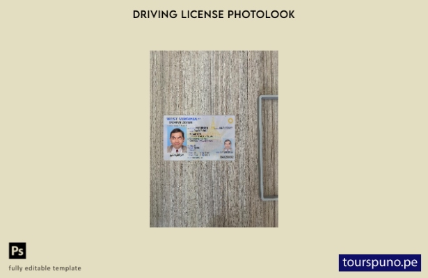 listo para imprimir licencia de conducir de EE. UU. de Virginia Occidental prese