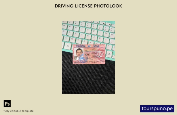 listo para imprimir plantilla FRONTAL de aspecto fotográfico DL de Uzbekistán