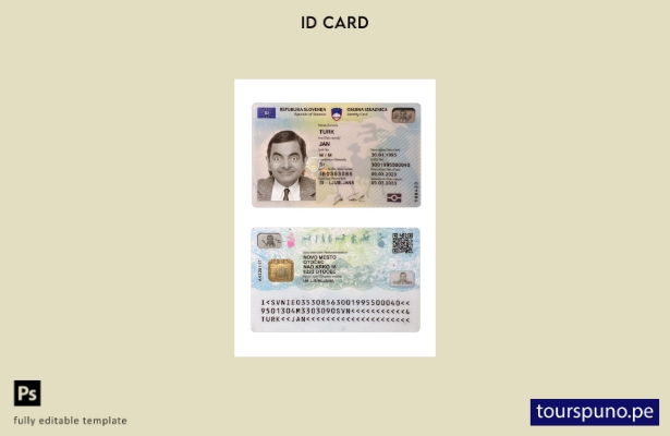 Listo para imprimir la plantilla actual de tarjeta de identificación de Eslove 1