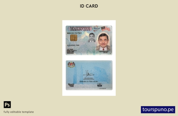listo para imprimir la plantilla de nueva versión de la tarjeta de identificac 2