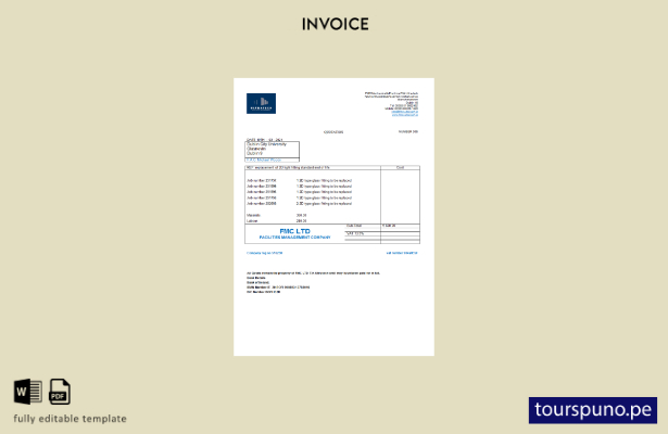 lista para imprimir plantilla de factura de Irlanda Ultratech Pvt Ltd
