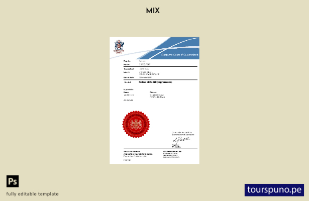 listo para imprimir Plantilla de sucesión testamentaria de Australia (Tribunal S