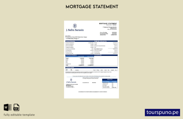 listo para imprimir Declaración de hipoteca de Monaco Banque J. Safra (Mónaco) P