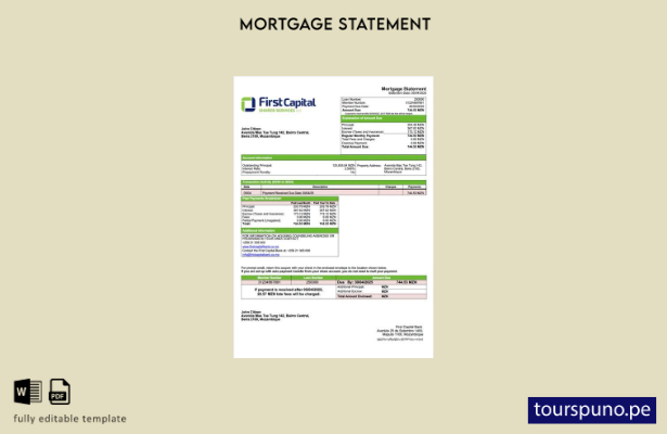 listo para imprimir Declaración de hipoteca de Mozambique First Capital Bank Pla