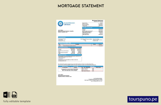 listo para imprimir Laos Declaración de hipoteca del Banco de Desarrollo de Laos