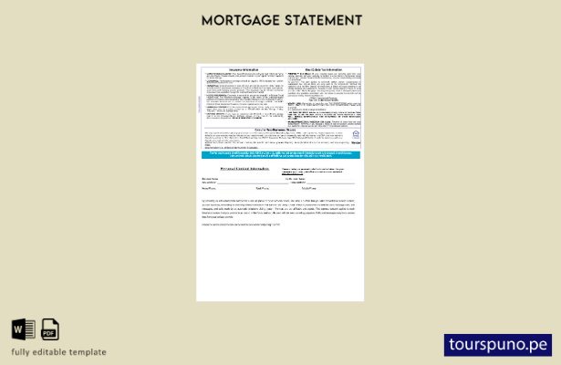 listo para imprimir extracto de hipoteca del banco Sofi de EE. UU. en formatos W