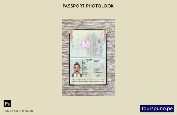 Plantilla de apariencia de foto de pasaporte de Nepal lista para imprimir