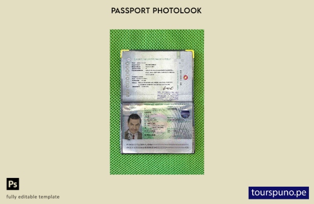 Plantilla de aspecto fotográfico lista para imprimir pasaporte de Bangladesh ()