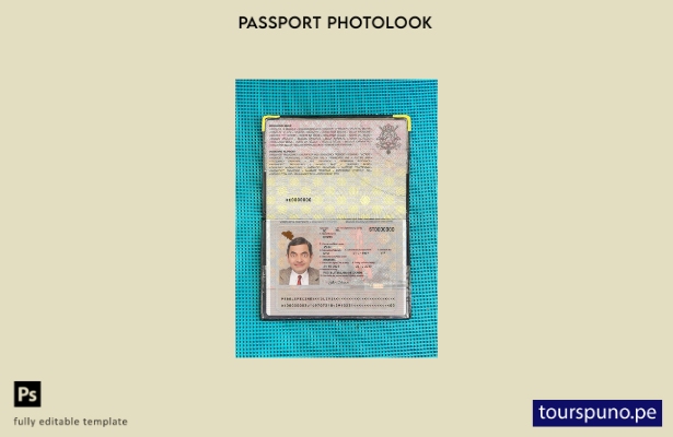 Plantilla de fotografía de pasaporte de emergencia de Bélgica lista para imprimi