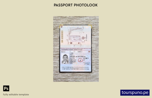 listo para imprimir pasaporte de Polonia + plantilla de aspecto fotográfico