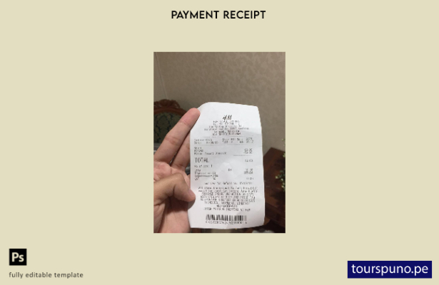 Plantilla de cheque de pago minorista de H&M lista para imprimir