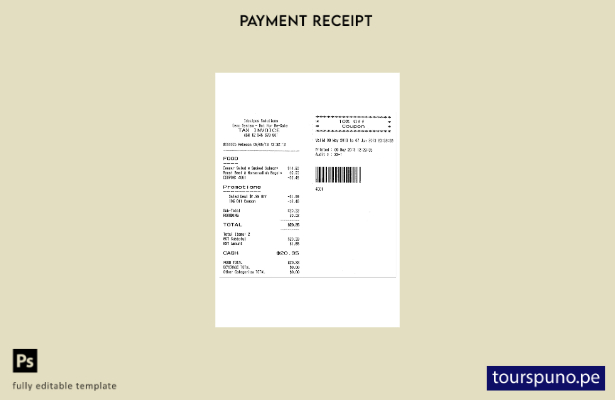 Plantilla de recibo de pago de Idea Solutions lista para imprimir