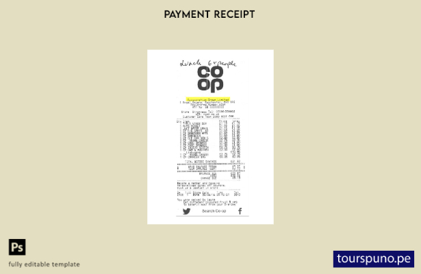 lista para imprimir plantilla de cheque de pago de Co Operative Group Limited