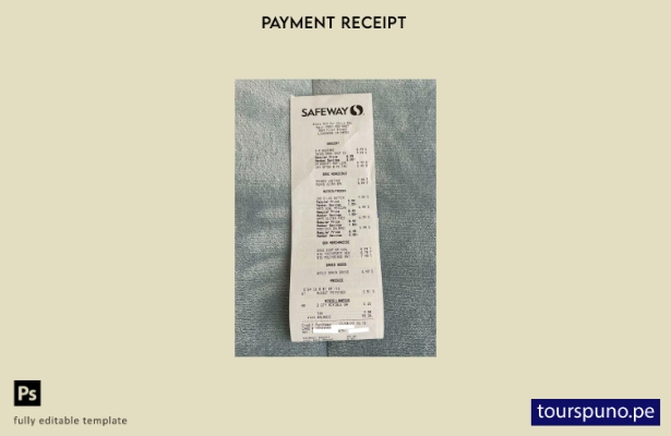 listo para imprimir plantilla de cehck de pago de supermercado Safeway