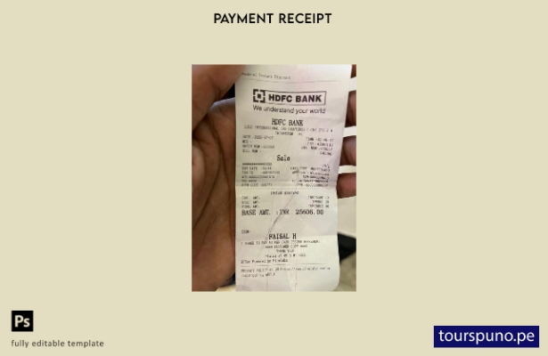 listo para imprimir plantilla de cheque de pago bancario HDFC de India