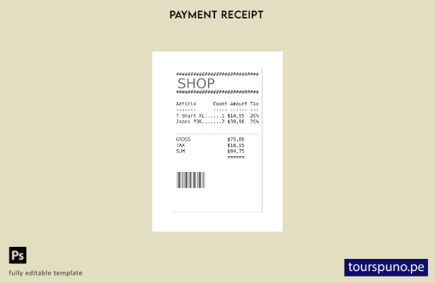 listo para imprimir plantilla de cheque de pago de tienda