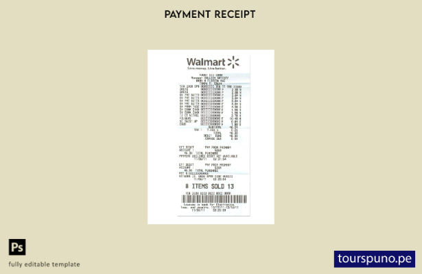 plantilla de versión de cheque de pago de Walmart lista para imprimir