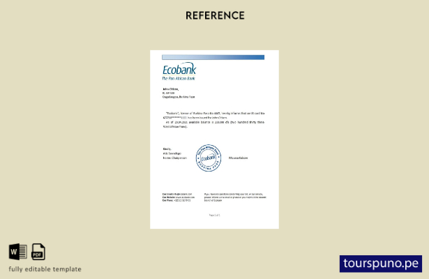 lista para imprimir plantilla de referencia de Burkina Faso Ecobank