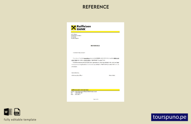 lista para imprimir plantilla de referencia de cierre del banco Raiffeisen de Cr
