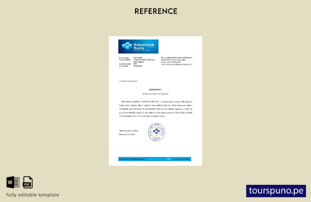 lista para imprimir plantilla de referencia del banco Keystone de Nigeria