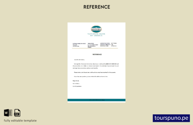 listo para imprimir Plantilla de referencia de cierre del Banco Nacional de Grec
