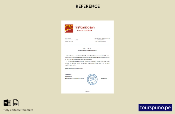 plantilla de referencia CIBC de Dominica lista para imprimir