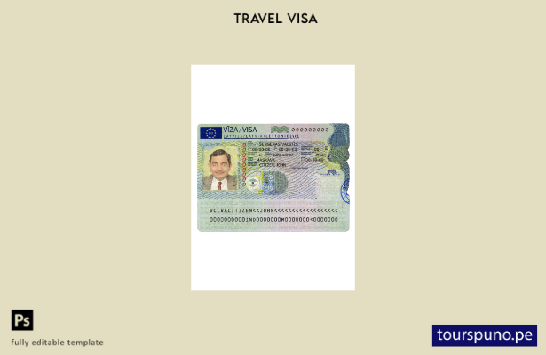 Listo para imprimir la plantilla de visa Schengen de Letonia.