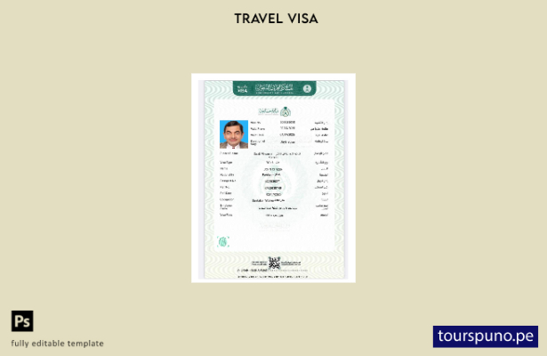 lista para imprimir la plantilla de visa electrónica de Arabia Saudita en form 2