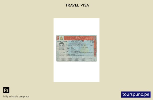 lista para imprimir plantilla de versión de visa de entrada múltiple para Malasi