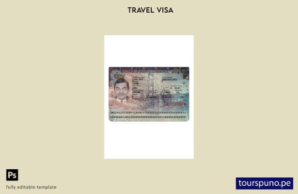 lista para imprimir plantilla de versión de visa de viaje de EE. UU.