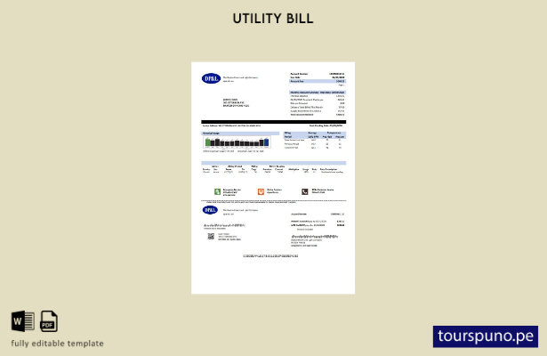 lista para imprimir plantilla de factura de servicios públicos DP&L de Ohio de E