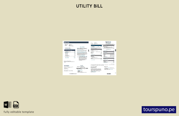 lista para imprimir plantilla de factura de servicios públicos de USA Spectrum (