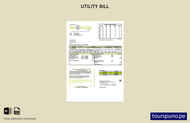 listo para imprimir Plantilla de Word   factura de servicios públicos de energ 6